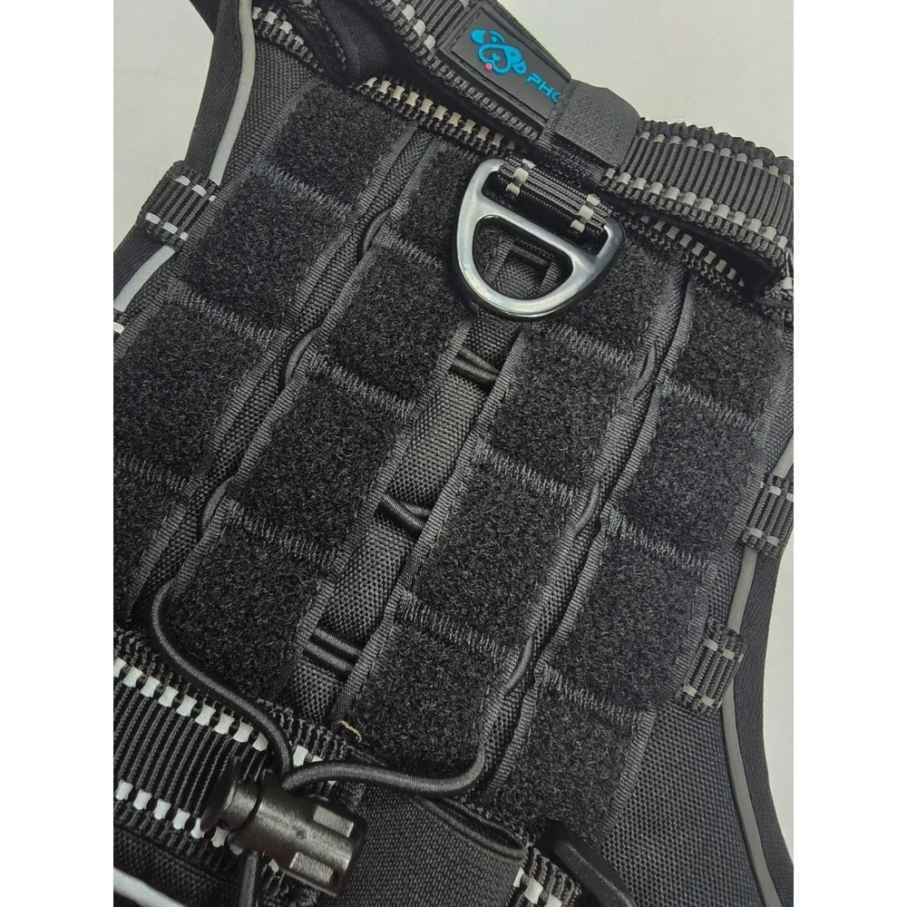 PHOEPET No Pull Tactical Dog Harness W/‎ Molle & Loop Panels Dog Size Medium NEW